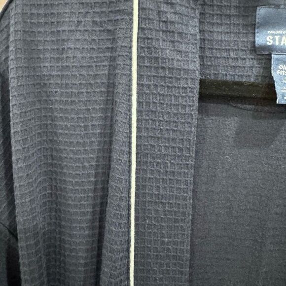 Stanfford men's robe blu and white one size - Picture 3 of 8